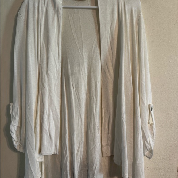 Cream Open Front Cardigan - Picture 1 of 4
